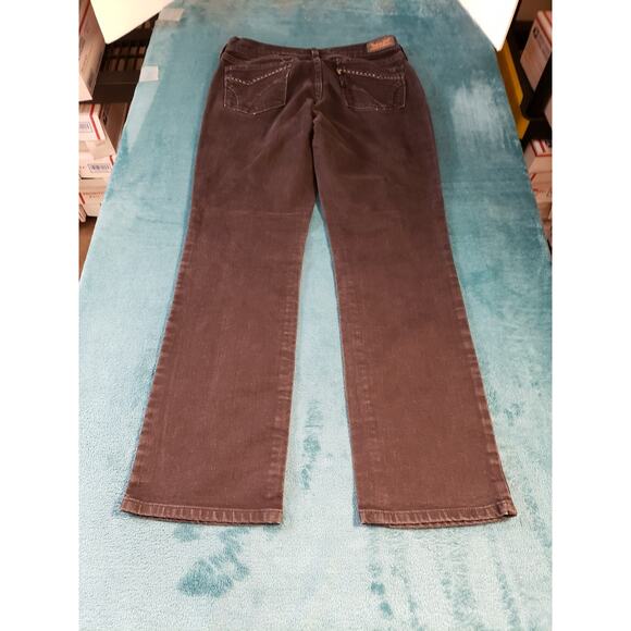 Levis 505 Jeans Size 6 Womens Black Denim Pull On Pants Mid Rise Ladies Straight - Picture 10 of 14